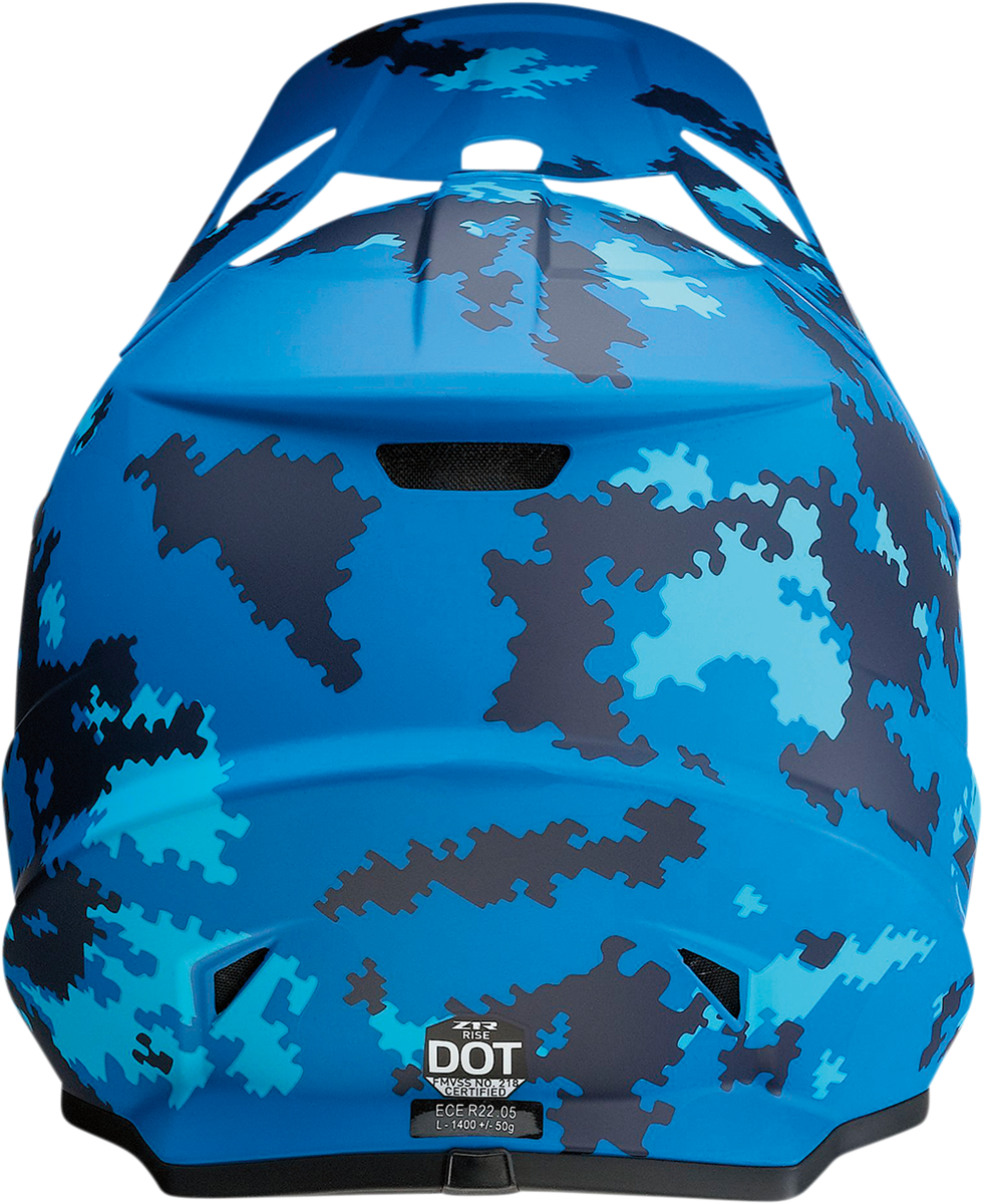 Z1R Rise Motorcycle Helmet - Digi Camo - Blue - Small 0110-7289