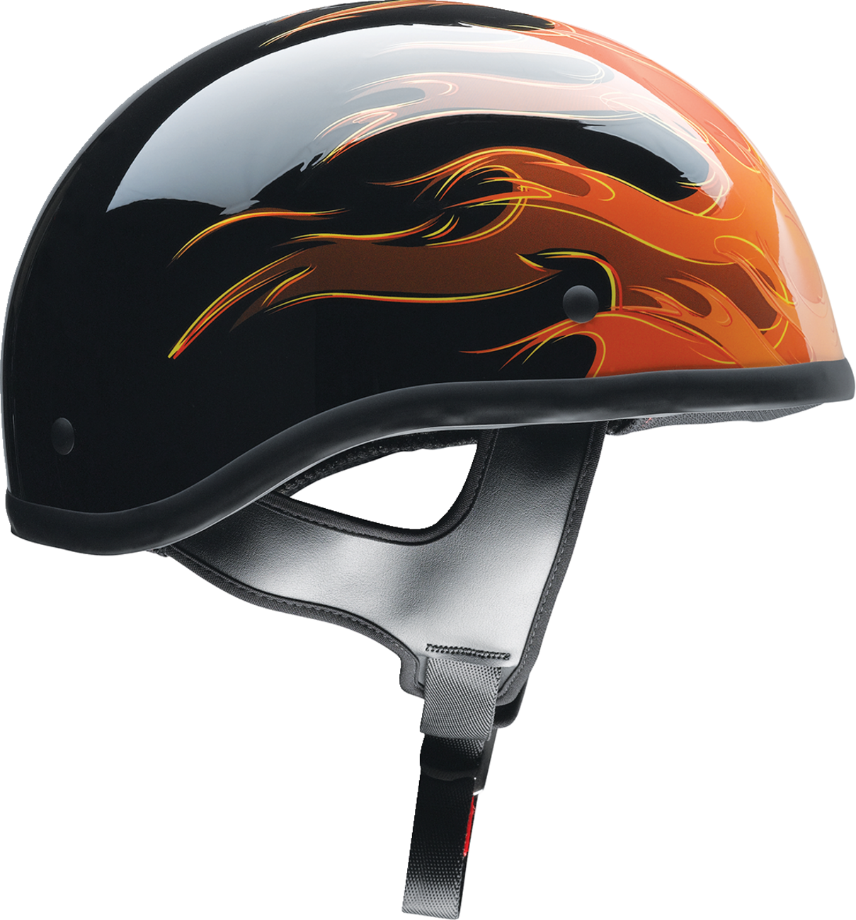 Z1R CC Beanie Motorcycle Helmet - Hellfire - Orange - Small 0103-1346