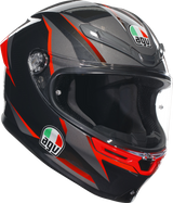 AGV K6 S Motorcycle Helmet - Slashcut - Black/Gray/Red - Small 2118395002014S