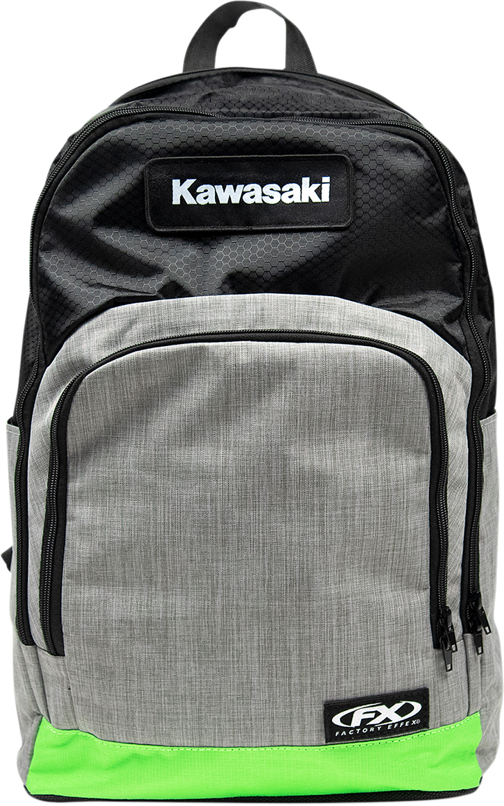 FACTORY EFFEX Kawasaki Standard Backpack - Black/Gray/Green 23-89110