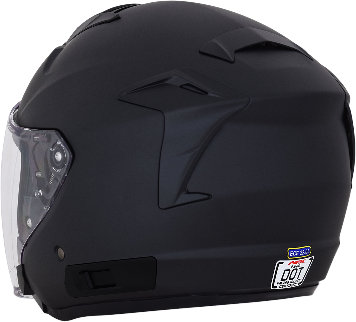 AFX FX-60 Motorcycle Helmet - Matte Black - Small 0104-2555