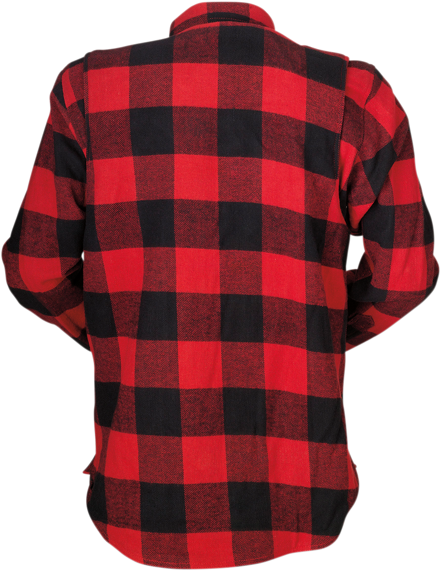 Z1R Duke Flannel Shirt - Red/Black - Medium 3040-2815