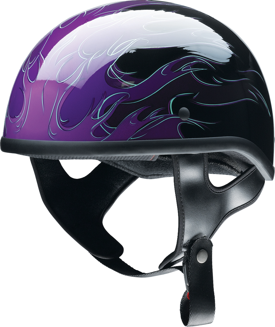 Z1R CC Beanie Motorcycle Helmet - Hellfire - Purple - Small 0103-1339