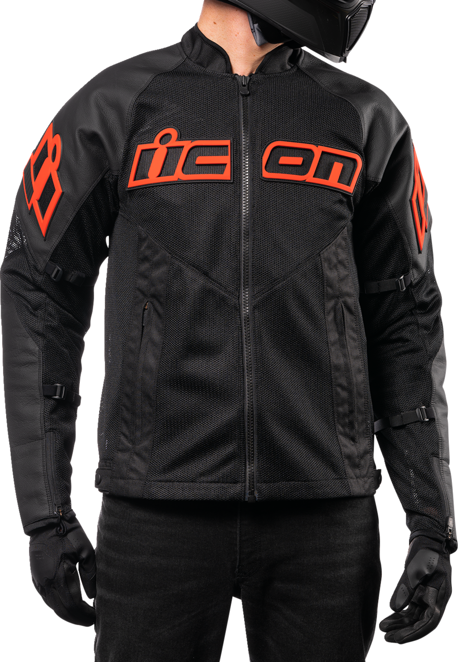 ICON Mesh AF™ Leather Jacket - Slayer - Medium 2810-3908