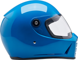 BILTWELL Lane Splitter Motorcycle Helmet - Gloss Tahoe Blue - Large 1004-129-504