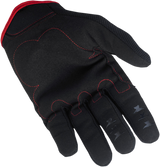 BILTWELL Moto Gloves - Black/Red - Medium 1501-0108-003