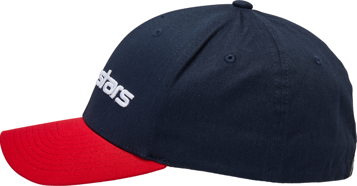 ALPINESTARS Linear Hat - Navy/Red - Small/ Medium 1230810057030SM