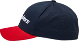 ALPINESTARS Linear Hat - Navy/Red - Small/ Medium 1230810057030SM