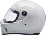 BILTWELL Lane Splitter Motorcycle Helmet - Gloss White - Medium 1004-104-503