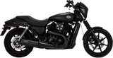 Vance and Hines Exhaust for Harley Davidson Street 2015-2020, Black High Output Muffler 47943