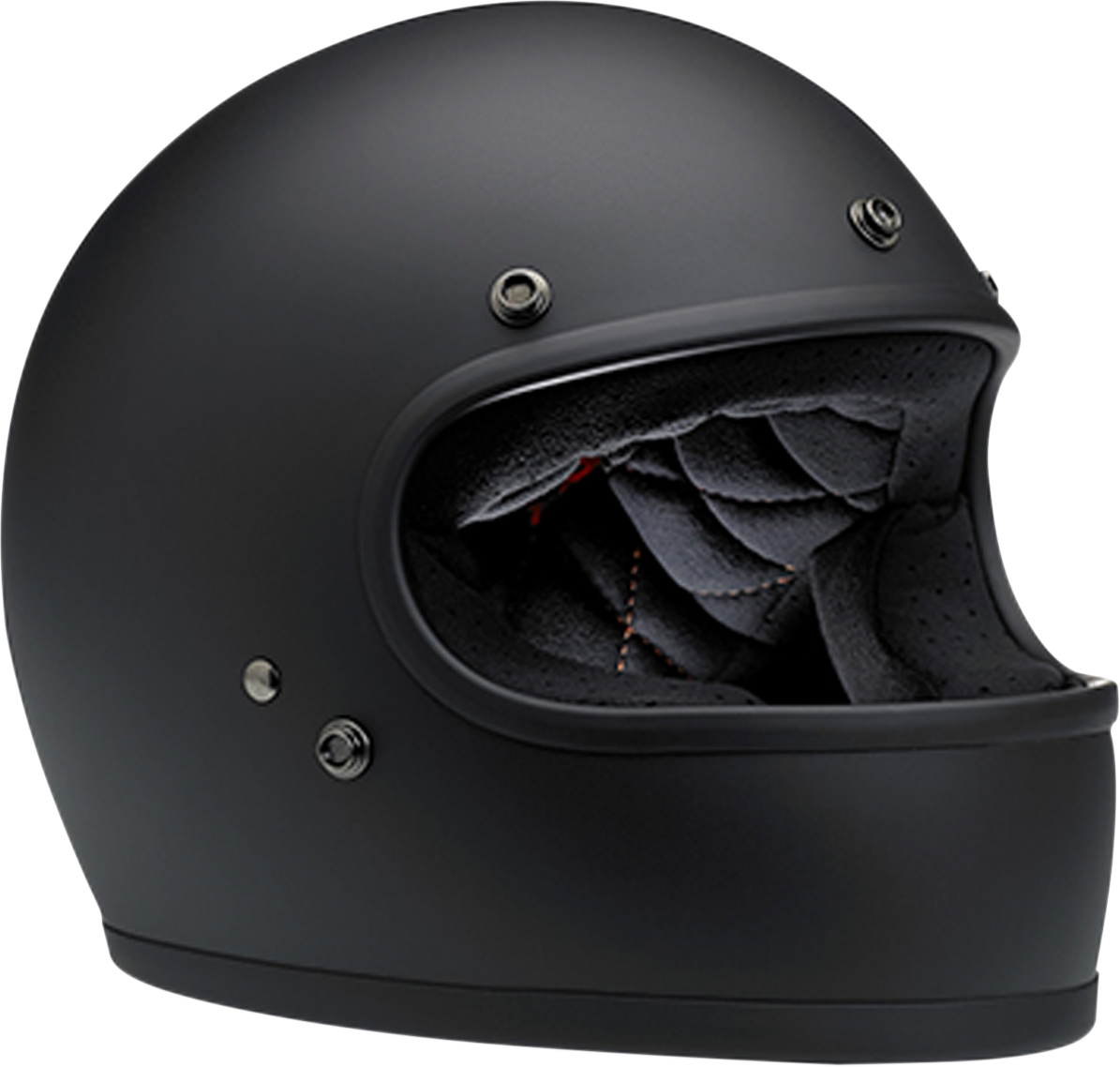 BILTWELL Gringo Motorcycle Helmet - Flat Black - Large 1002-201-104