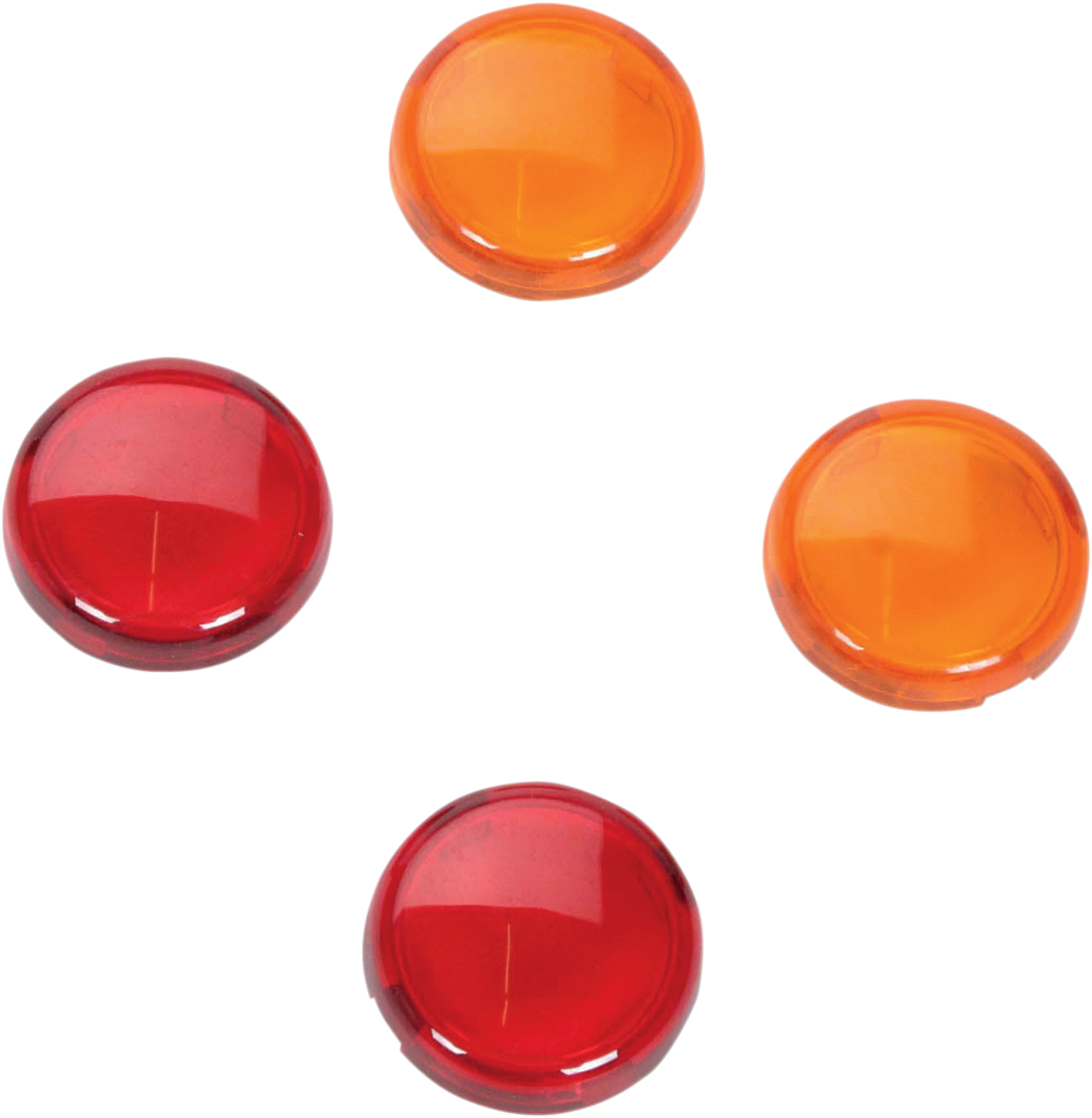 DRAG SPECIALTIES Mini-Duece Lens Kit - Amber/Red 20-6390-A/R