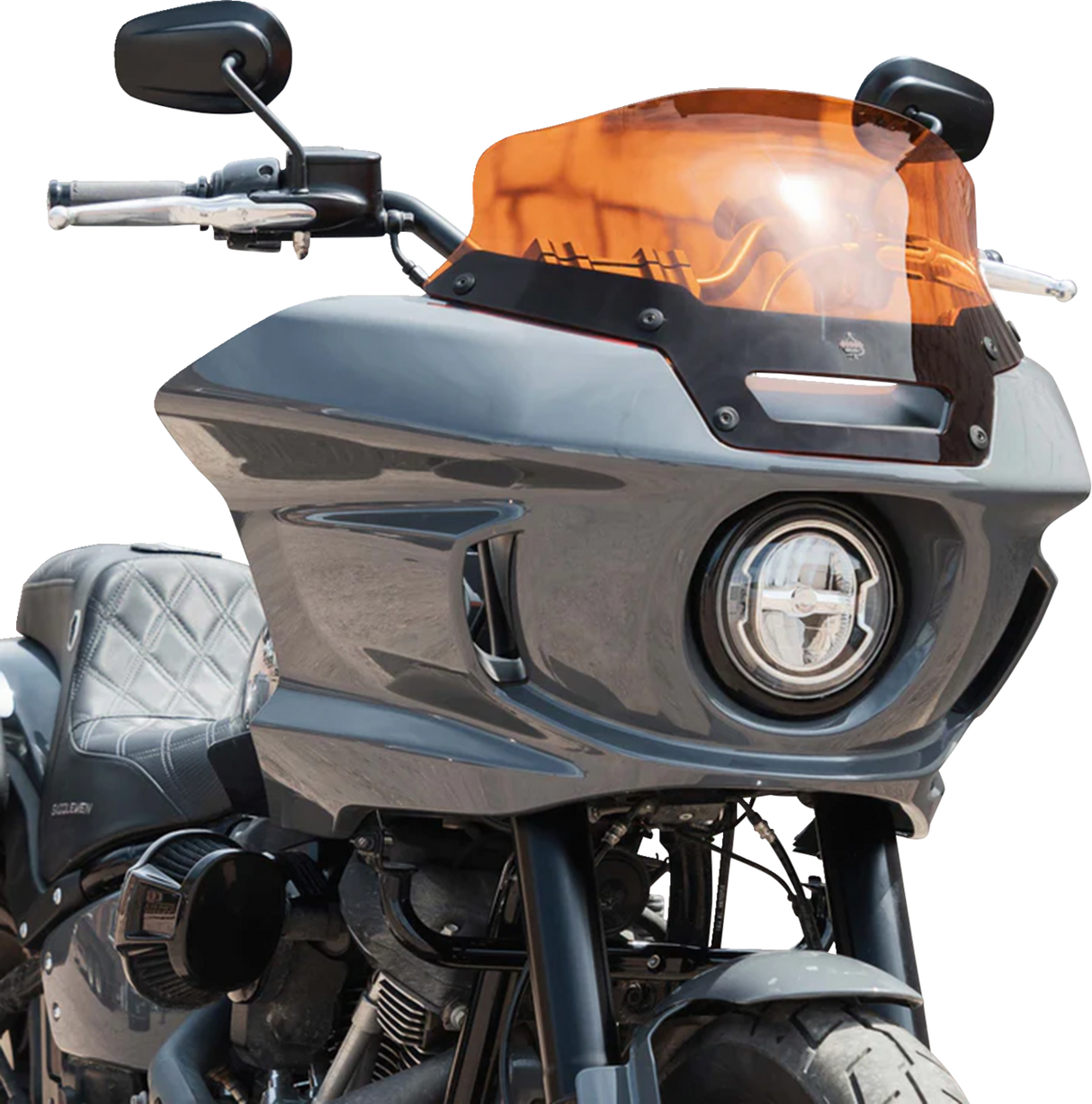 KLOCK WERKS Kolor Flare™ Sport Windshield - 6" - Orange - FXLRST KWW-02-0623