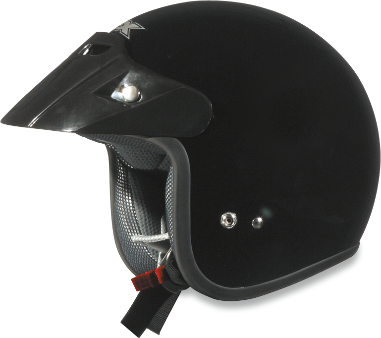 AFX FX-75Y Motorcycle Helmet - Gloss Black - Medium 0105-0003