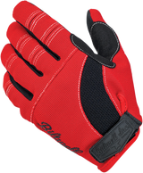 BILTWELL Moto Gloves - Red/Black/White - Small 1501-0804-002