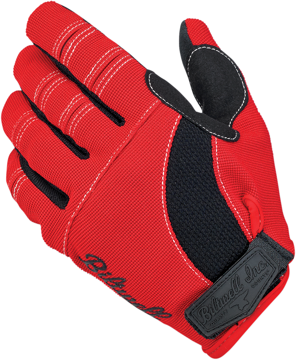 BILTWELL Moto Gloves - Red/Black/White - 2XL 1501-0804-006