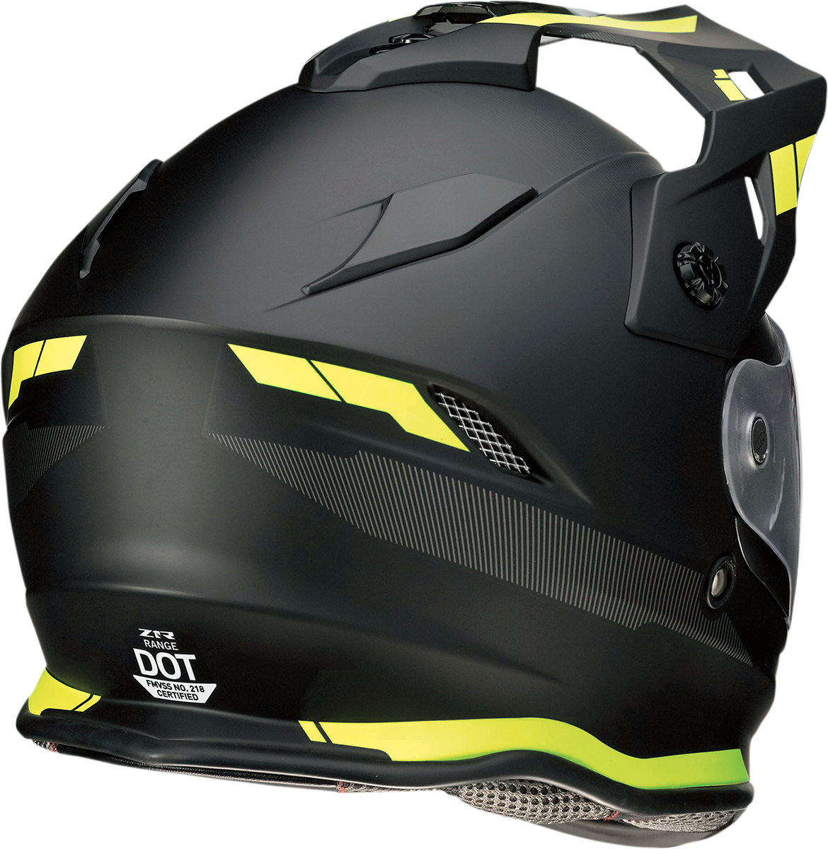 Z1R Range Motorcycle Helmet - Uptake - Black/Hi-Viz - Small 0140-0002