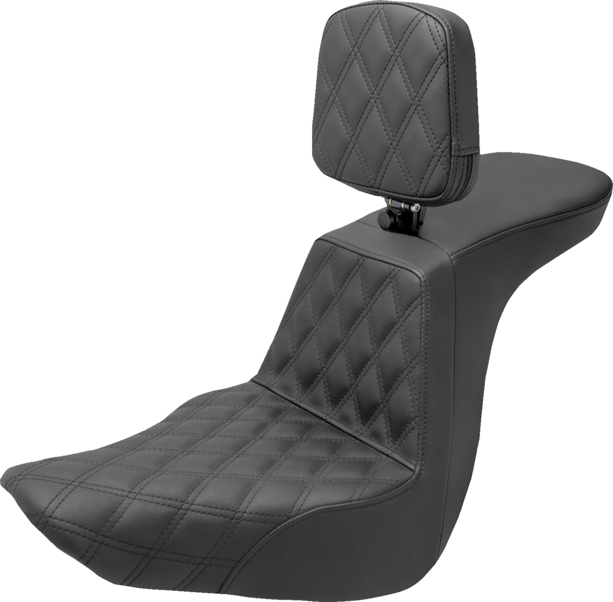 SADDLEMEN Tour Step Up Seat - Rider Backrest - Front Lattice Stitch - FLSB/FXLR '18-'22 818-29-192BR