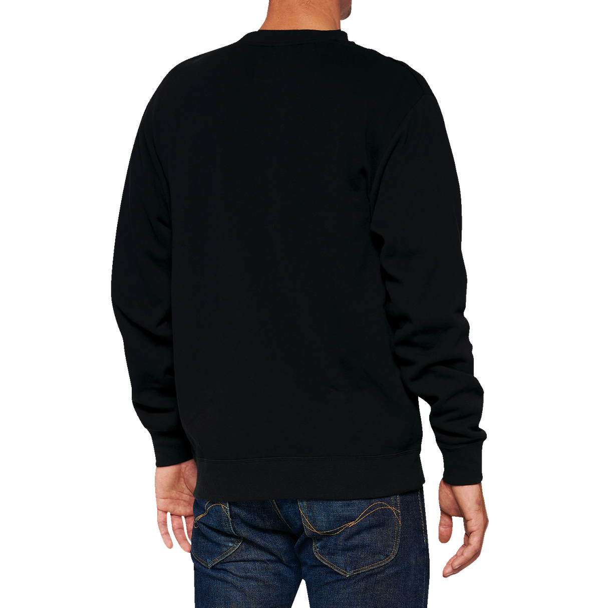 100% Icon Long-Sleeve Fleece Sweatshirt - Black - Large 20026-00002