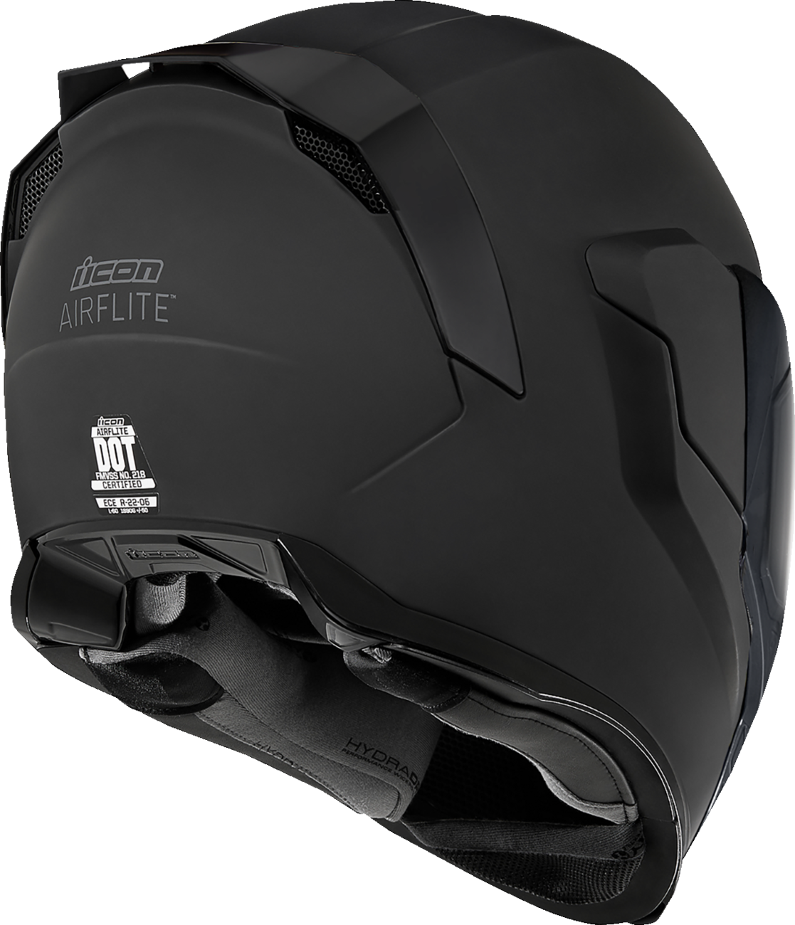 ICON Airflite™ Motorcycle Helmet - Dark - Rubatone - Small 0101-16667