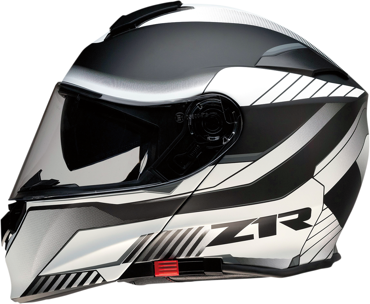 Z1R Solaris Motorcycle Helmet - Scythe - White/Black - Large 0100-2037