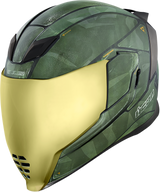 ICON Airflite™ Motorcycle Helmet - Battlescar 2 - Green - Medium 0101-11270