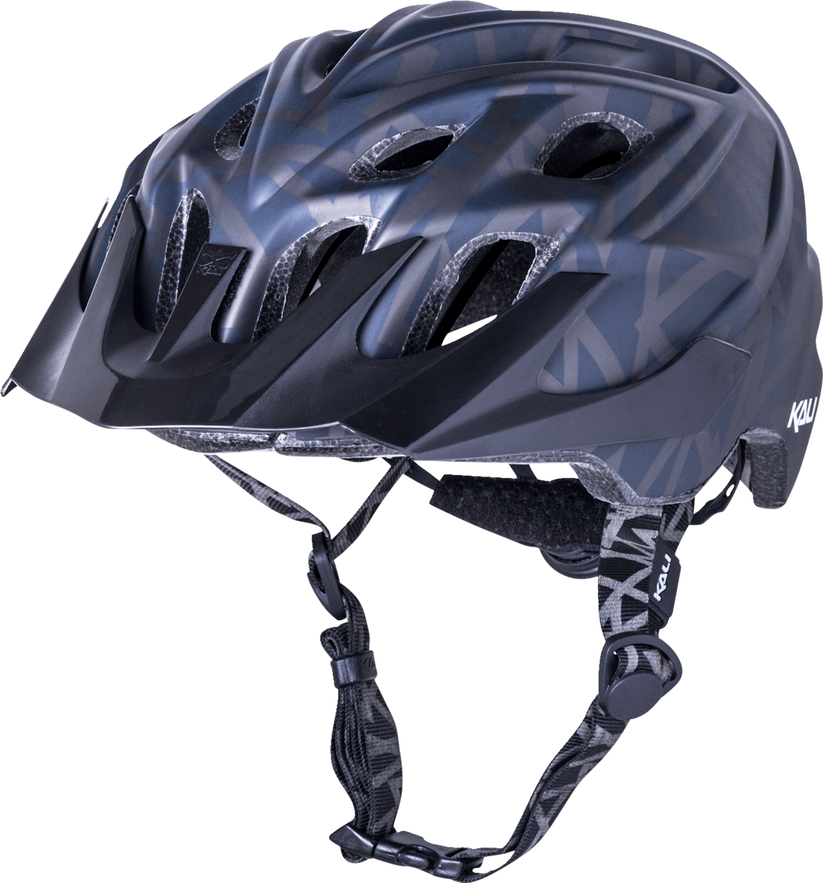 KALI Youth Chakra Plus Bicycle Helmet - Pyramid - Matte Black 0221421112