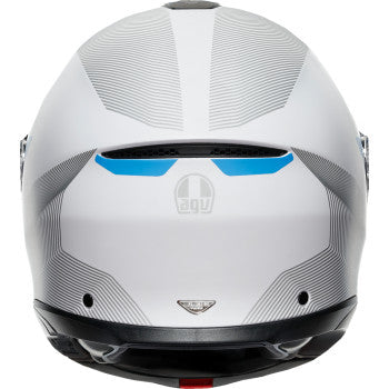 AGV Tourmodular Motorcycle Helmet - Frequency - Light Gray/Blue - Large 211251F2OY00614