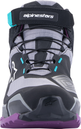 ALPINESTARS Women Stella CR-X Drystar® Shoes - Black/Gray/Teal/Purple - US 6.5 2611523137065