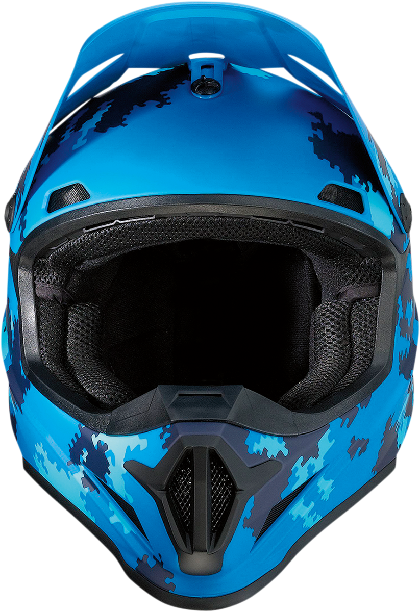 Z1R Rise Motorcycle Helmet - Digi Camo - Blue - Small 0110-7289