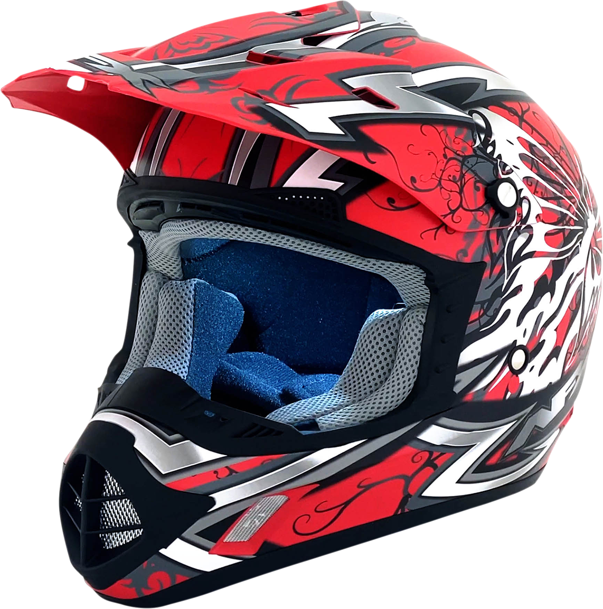 AFX FX-17 Motorcycle Helmet - Butterfly - Matte Ferrari Red - XS 0110-7116