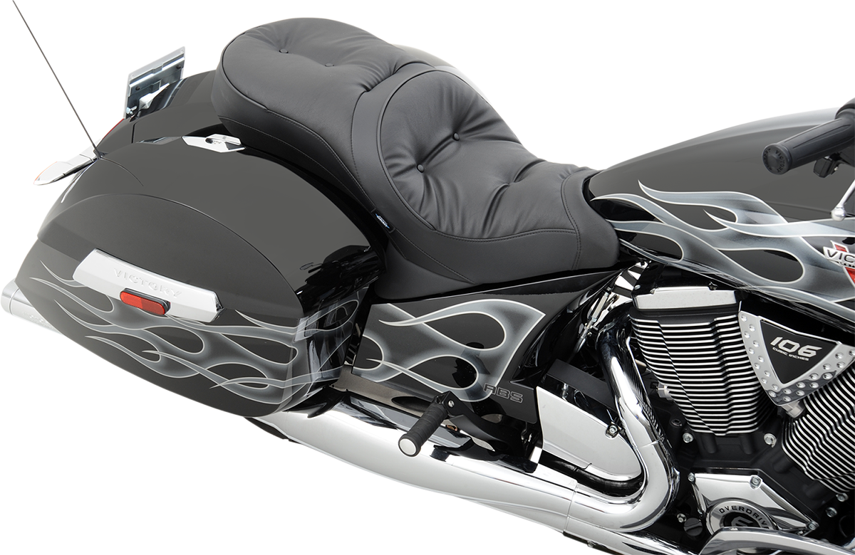 DRAG SPECIALTIES Seat - Low-Profile - Touring - Pillow Top - Black 0810-1542