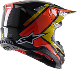 ALPINESTARS Supertech M10 Motorcycle Helmet - Meta 2 - MIPS® - Black/Yellow/Orange - Large 8300422-1549-LG