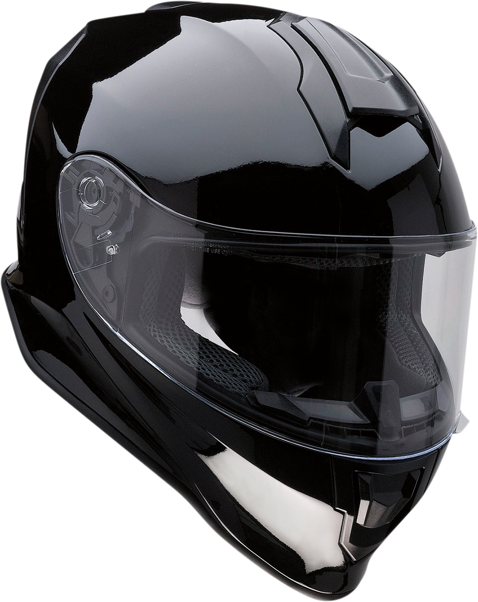 Z1R Youth Warrant Motorcycle Helmet - Gloss Black - Medium 0102-0243