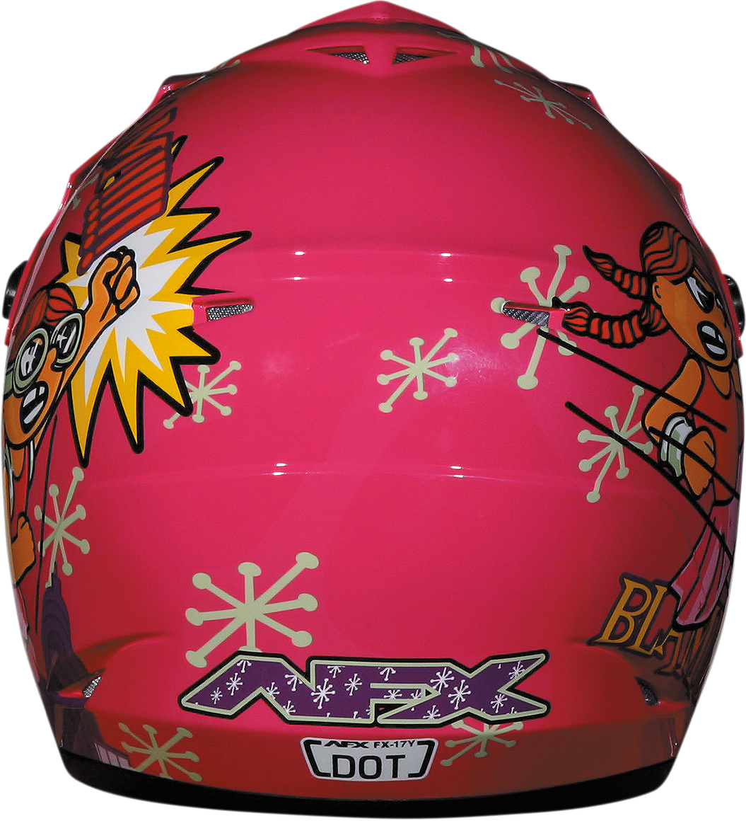 AFX FX-17Y Motorcycle Helmet - Rocket Girl - Large 0111-0580