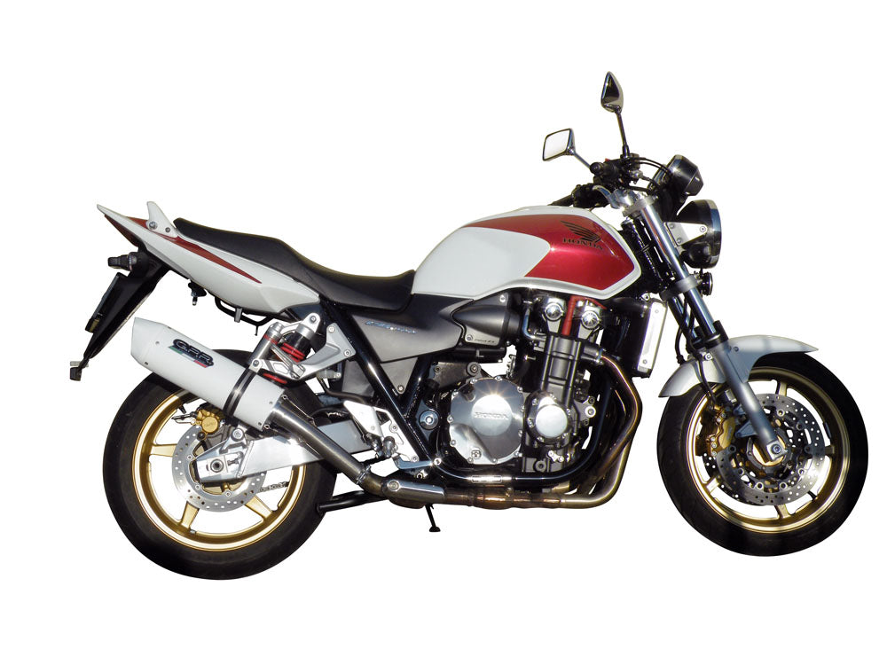 GPR Exhaust System Honda CB1300 2003-2012, Albus Ceramic, Slip-on Exhaust Including Removable DB Killer and Link Pipe