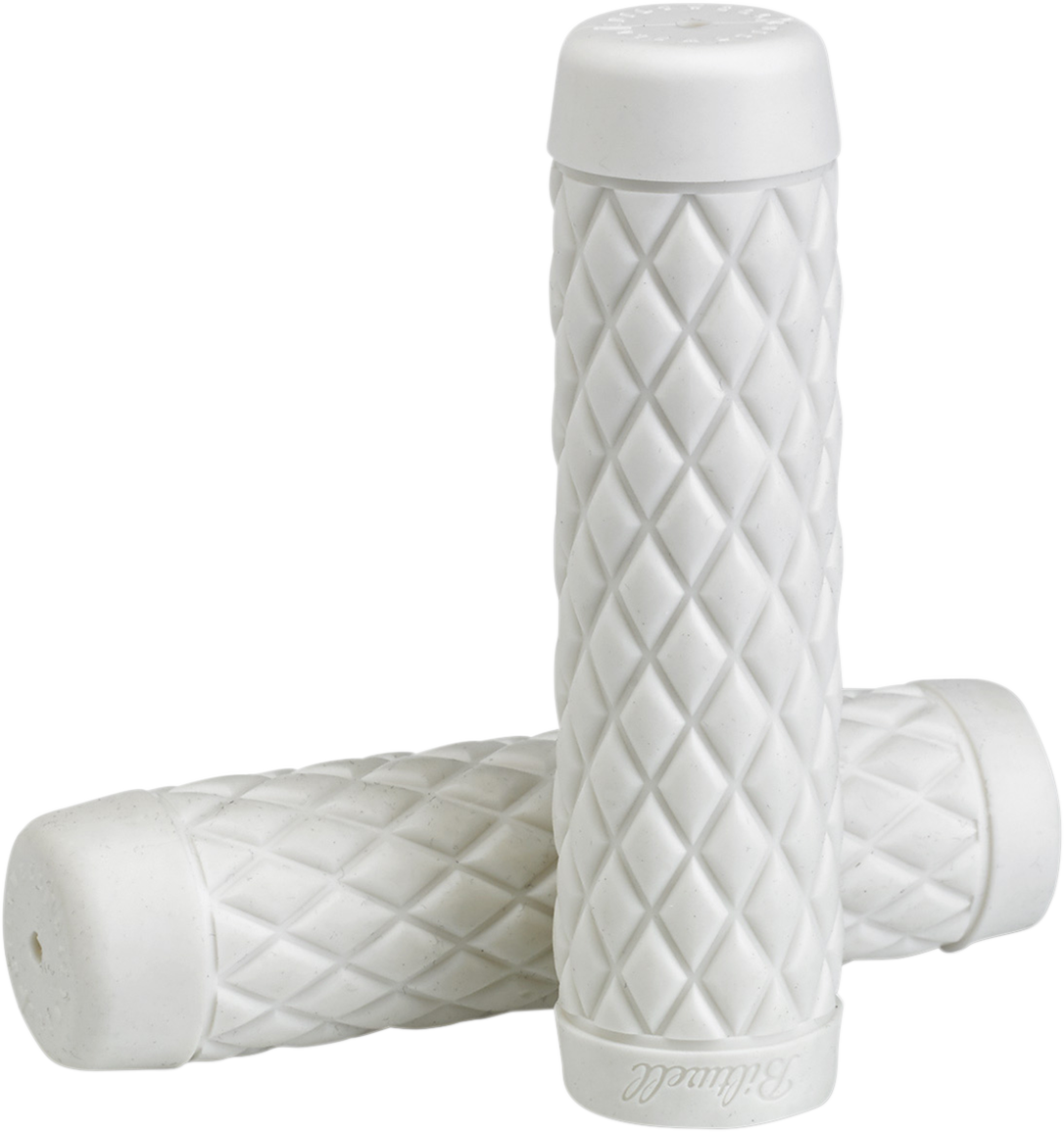 BILTWELL Grips - Torker - 1" - White 6705-0201