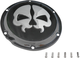 DRAG SPECIALTIES Split Skull Derby Cover - Black 78044B