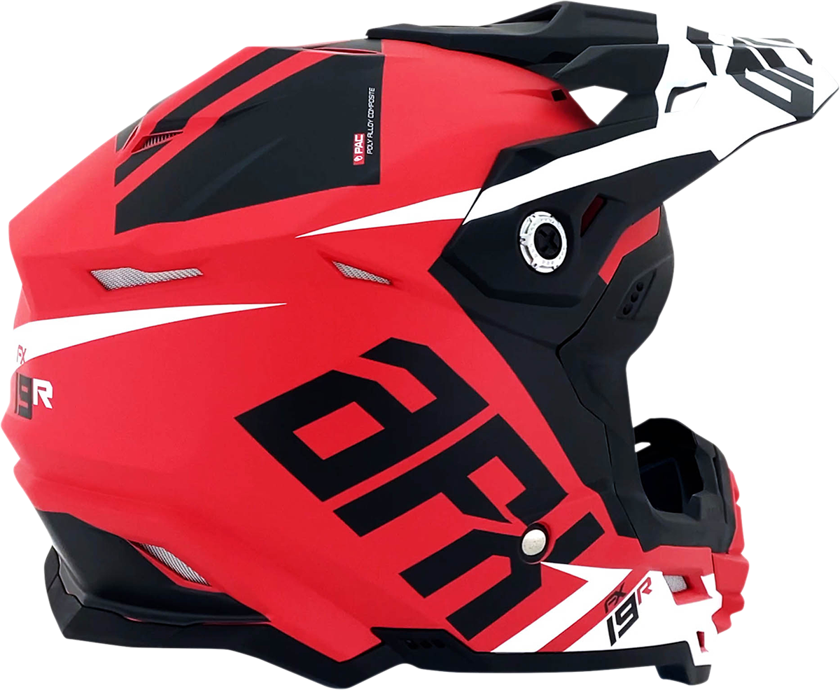 AFX FX-19R Motorcycle Helmet - Racing - Matte Red - Medium 0110-7064