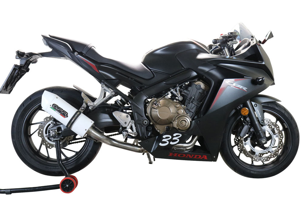 GPR Exhaust System Honda CBR650F 2017-2018, Albus Evo4, Full System Exhaust, Including Removable DB Killer