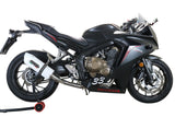 GPR Exhaust System Honda CBR650F 2014-2016, Albus Ceramic, Full System Exhaust, Including Removable DB Killer