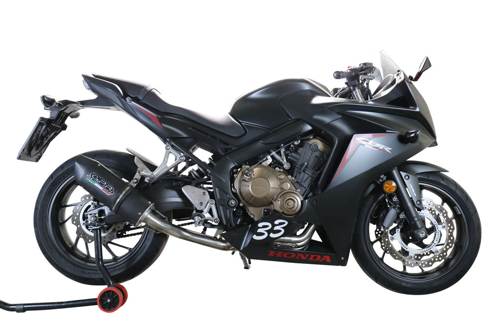 GPR Exhaust System Honda CBR650F 2017-2018, Gpe Ann. Poppy, Full System Exhaust, Including Removable DB Killer