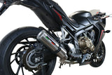 GPR Exhaust System Honda CBR650F 2014-2016, M3 Titanium Natural, Full System Exhaust, Including Removable DB Killer