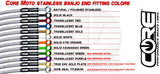 Aprilia TUONO 1000 FIGHTER (02-05) Rear Custom Brake Line Kit