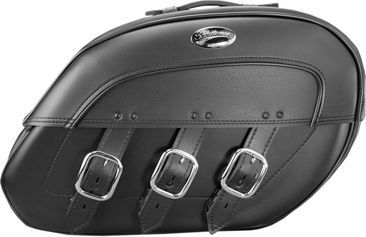 SADDLEMEN Rigid-Mount Universal Drifter Slant Saddlebags 5070P