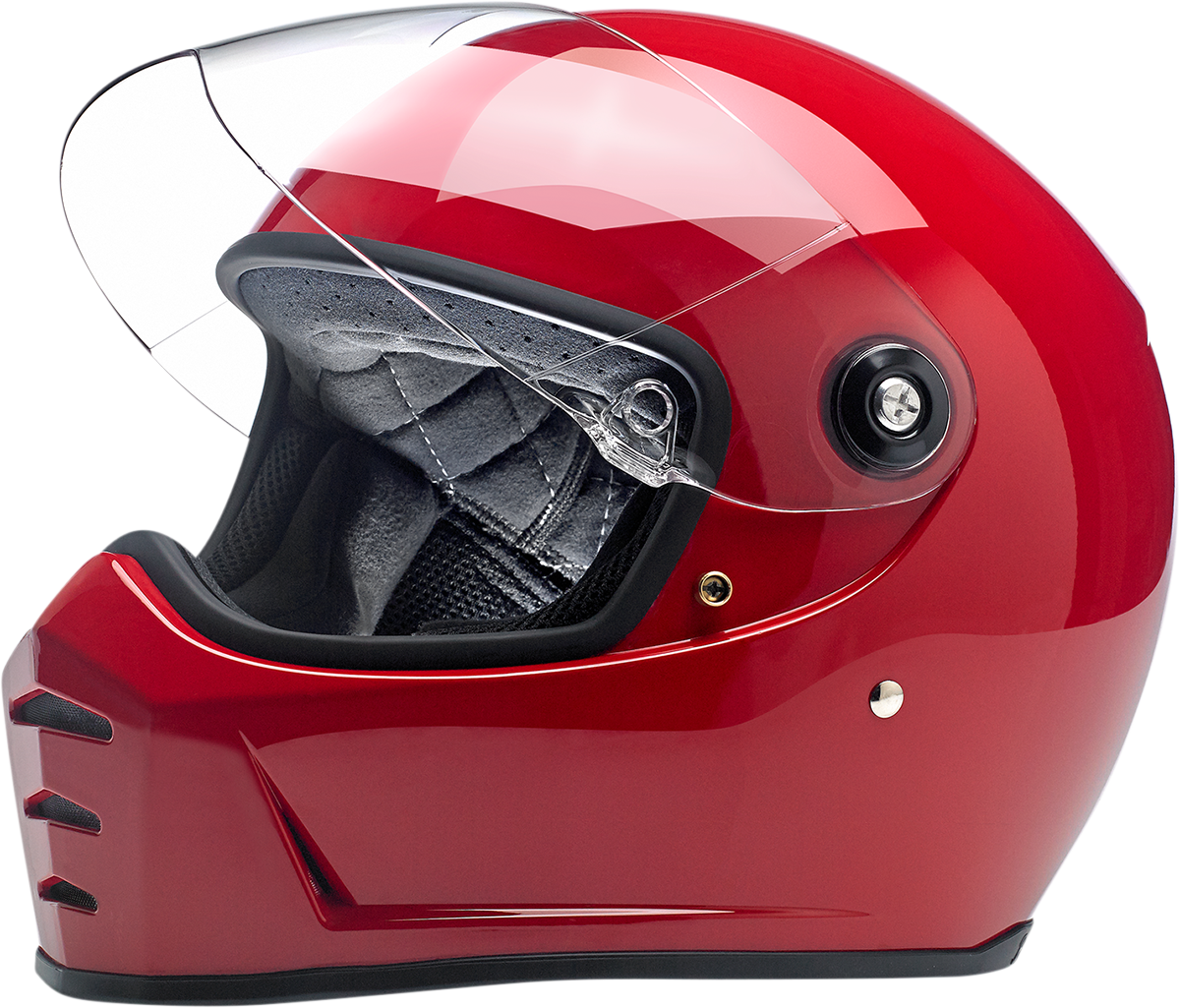 BILTWELL Lane Splitter Motorcycle Helmet - Gloss Blood Red - Small 1004-837-102