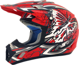 AFX FX-17Y Motorcycle Helmet - Butterfly - Matte Ferrari Red - Medium 0111-1385