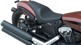 DRAG SPECIALTIES 3/4 Solo Seat - Black - Diamond Stitch - '18-'22 Scout Bobber 0810-2255