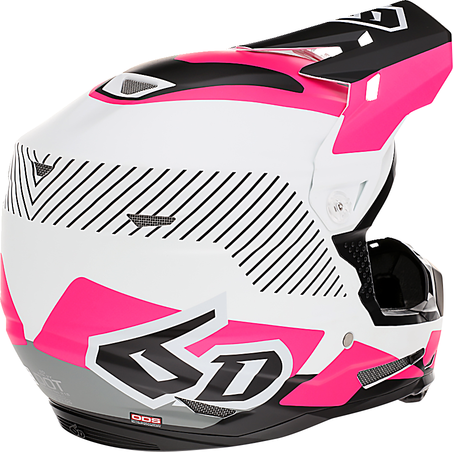 6D ATR-2Y Motorcycle Helmet - Fusion - Pink - Large 11-6412