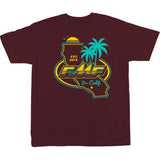 FMF Golden Stay T-Shirt - Maroon - Large SP24118904MRNLG